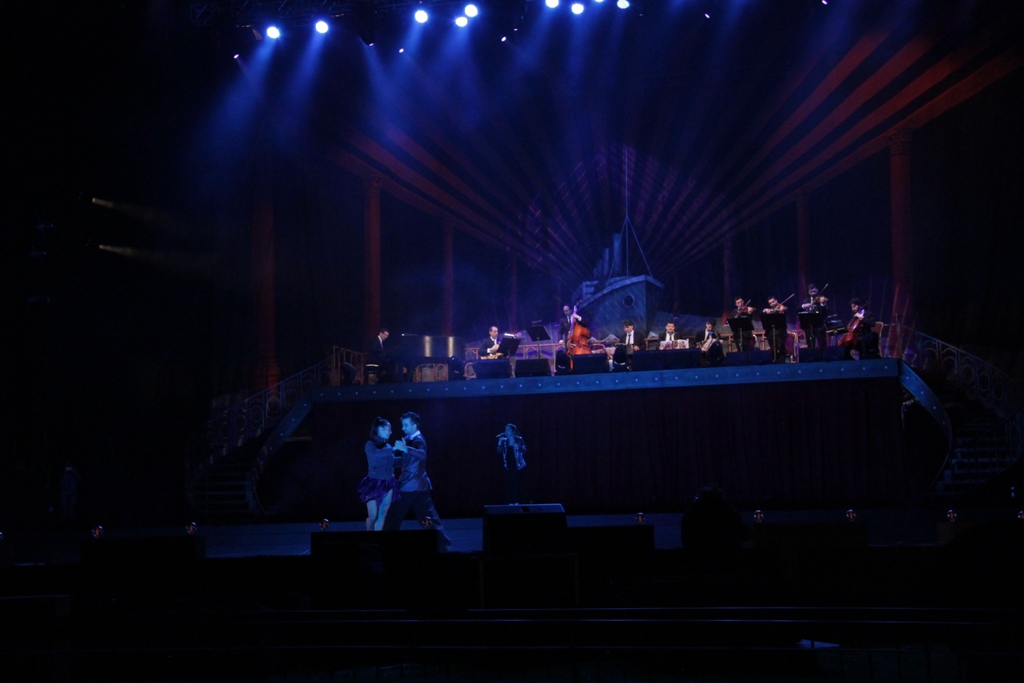 Ensayo general de El Delirio en el Estadio Centenario. Foto: Gabriel Rodríguez