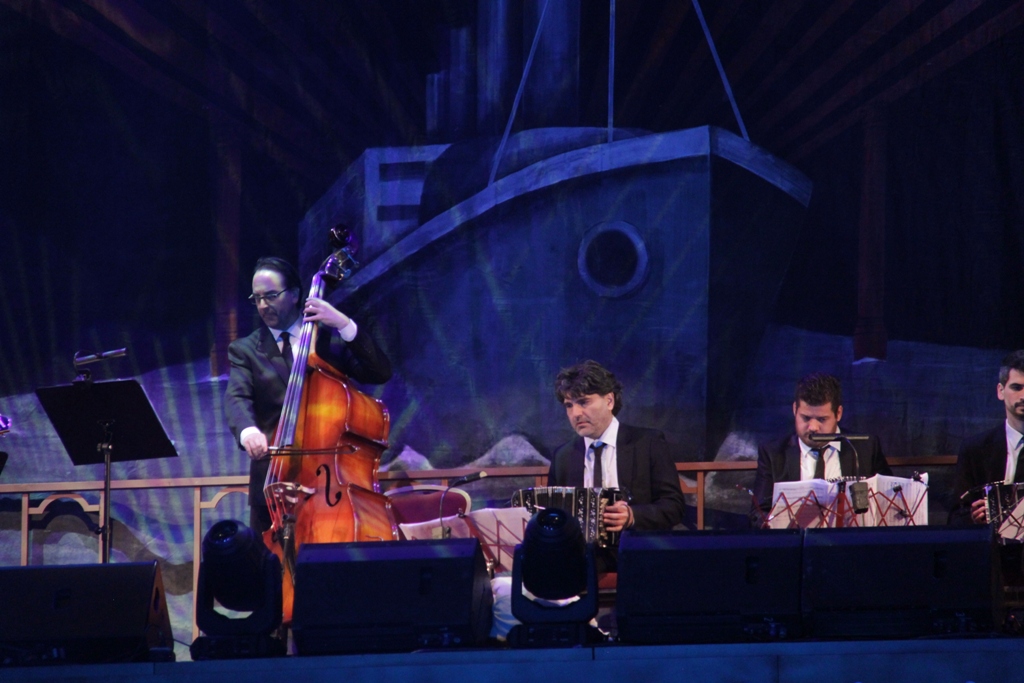 Ensayo general de El Delirio en el Estadio Centenario. Foto: Gabriel Rodríguez