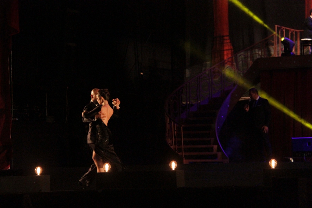 Ensayo general de El Delirio en el Estadio Centenario. Foto: Gabriel Rodríguez