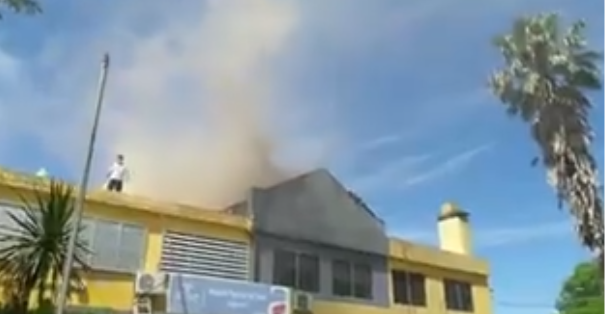Incendio en Paso de los Toros. Foto: Captura de Pantalla