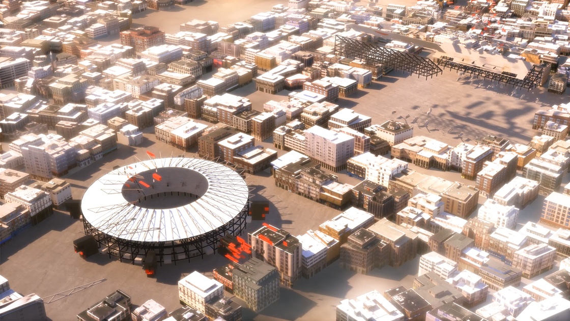 El estadio Ras Abu Aboud de Qatar 2022, desmontable y reutilizable. Foto: sc.qa