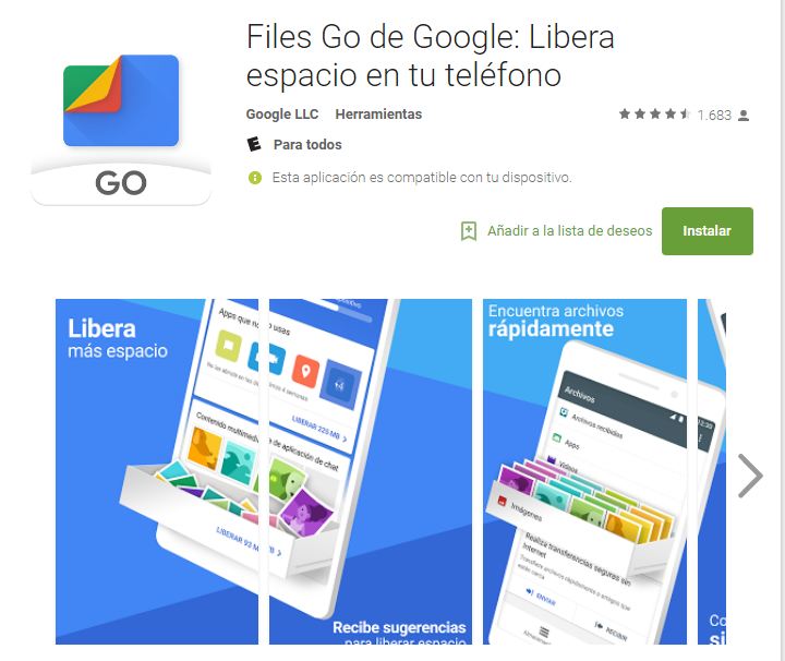 Files Go de Google