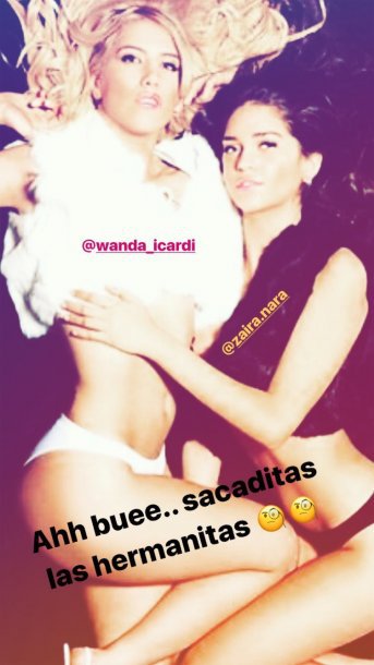 Wanda y Zaira, cuando eran hermanitas hot