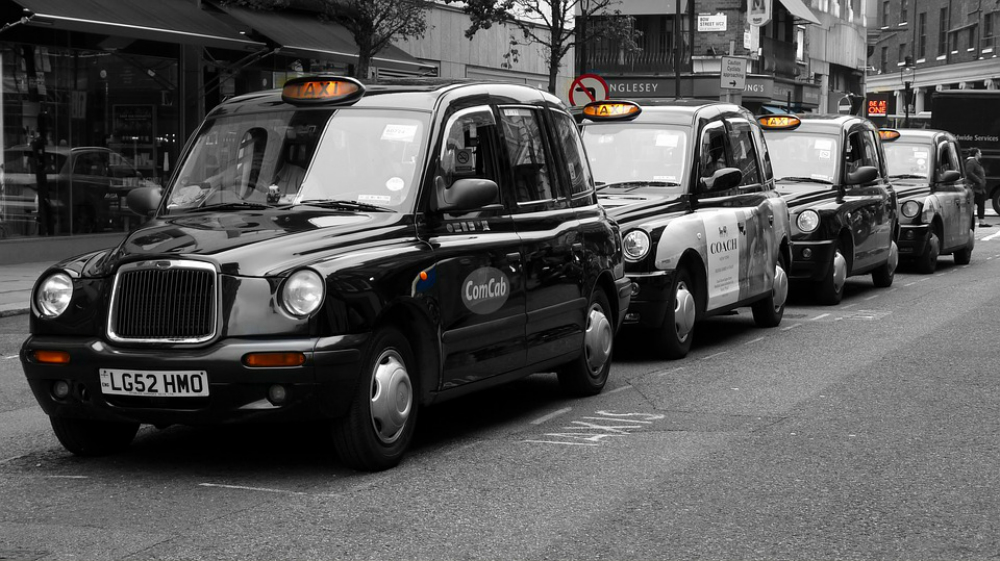 Taxis de Londres. Foto: Pixabay