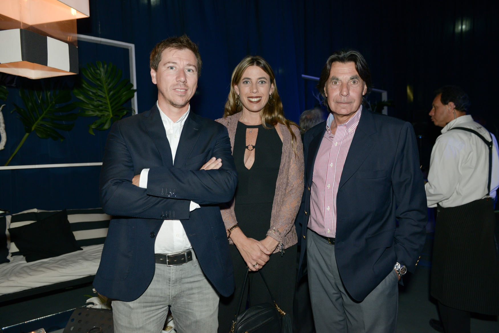 Mario Taglioretti, María José y Jorge Caponi.