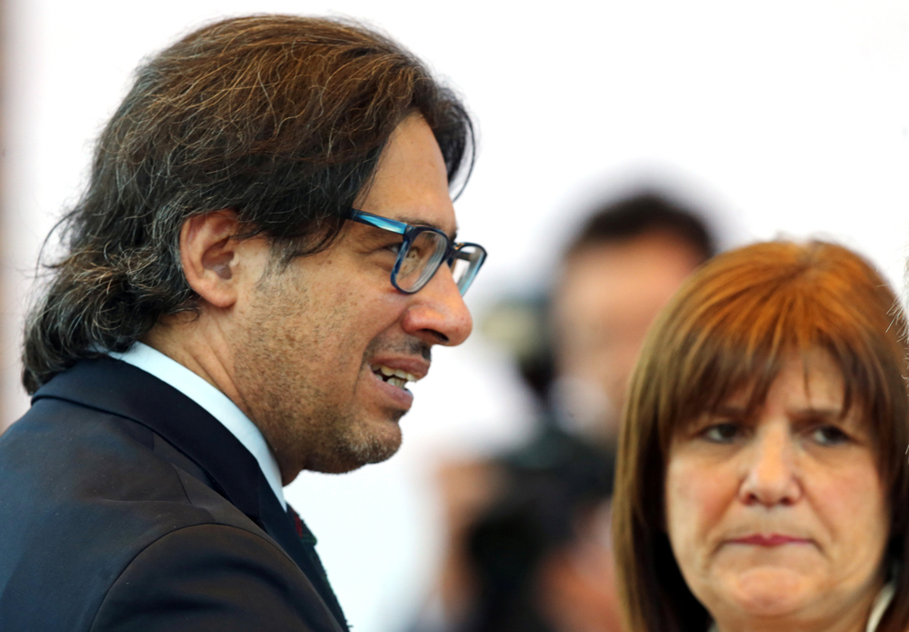Los ministros Germán Garavano y Patricia Bullrich. Foto: Reuters