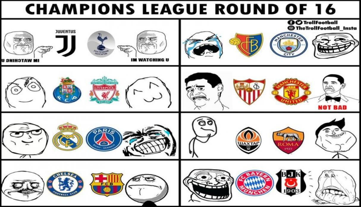 Los memes del sorteo de Champions