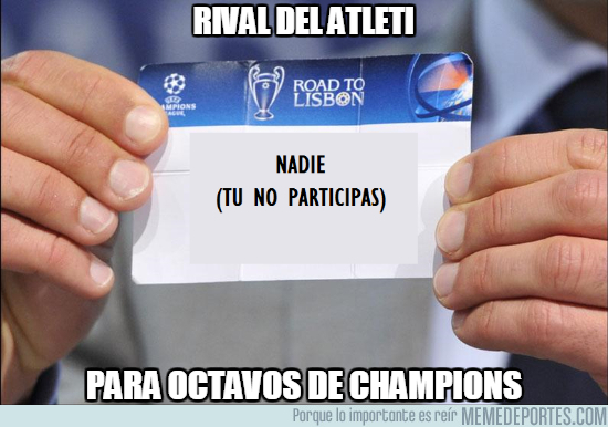 Los memes del sorteo de Champions