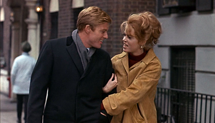Robert Redford y Jane Fonda en "Descalzos en el Parque"
