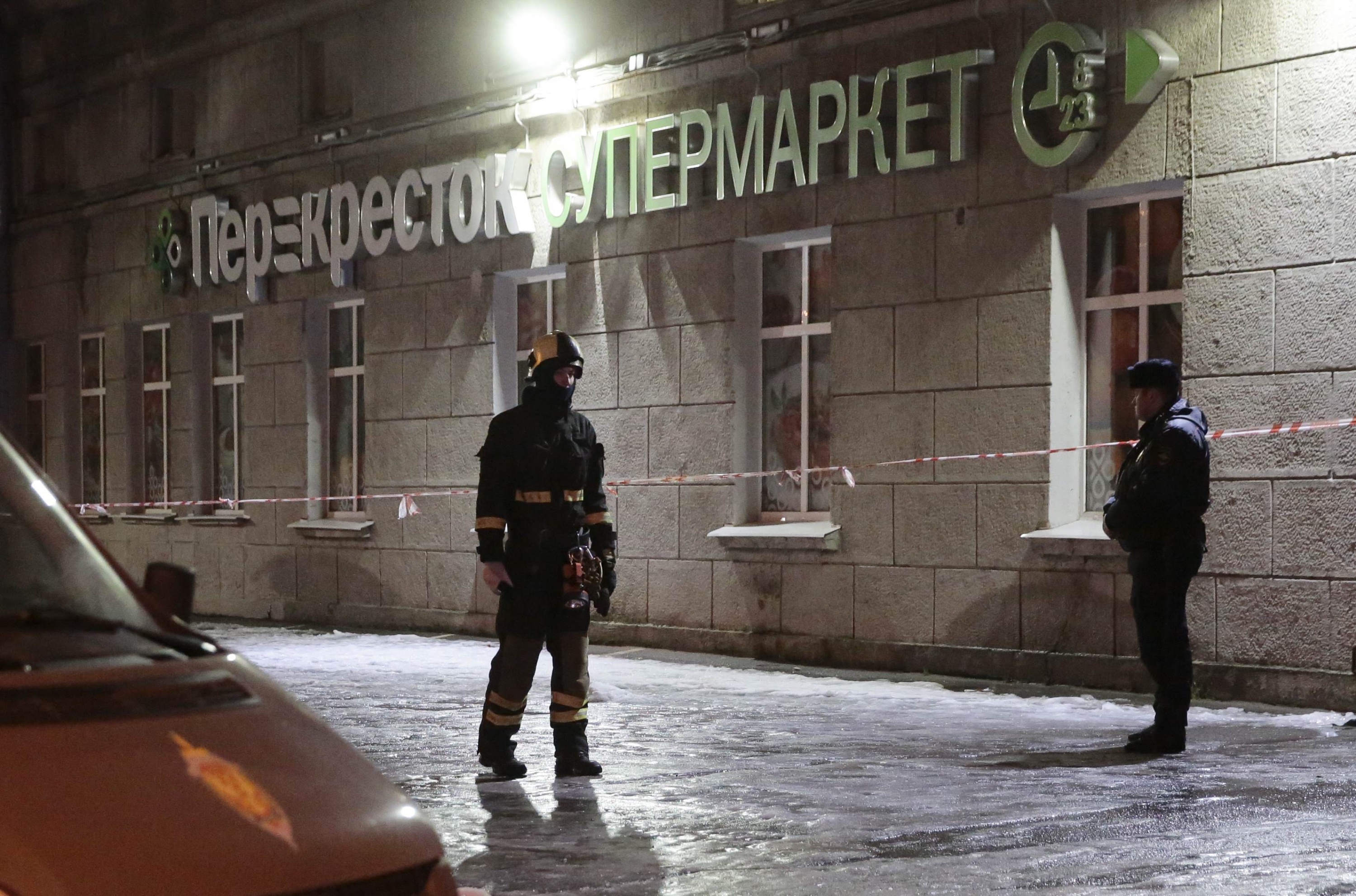 Explosión en un supermercado en Rusia. Foto: Reuters