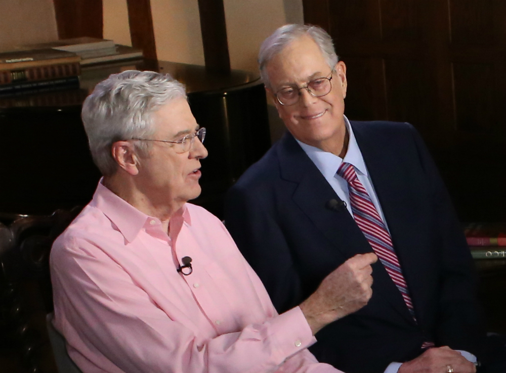 Charles y David Koch. Foto: MSNBC.
