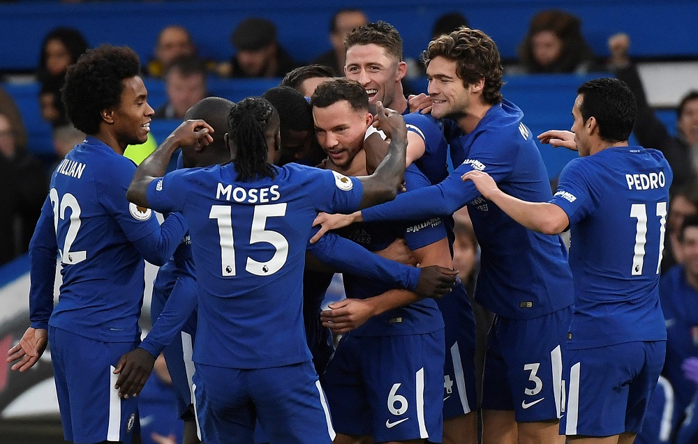 El festejo de los jugadores de Chelsea. Foto: Reuters