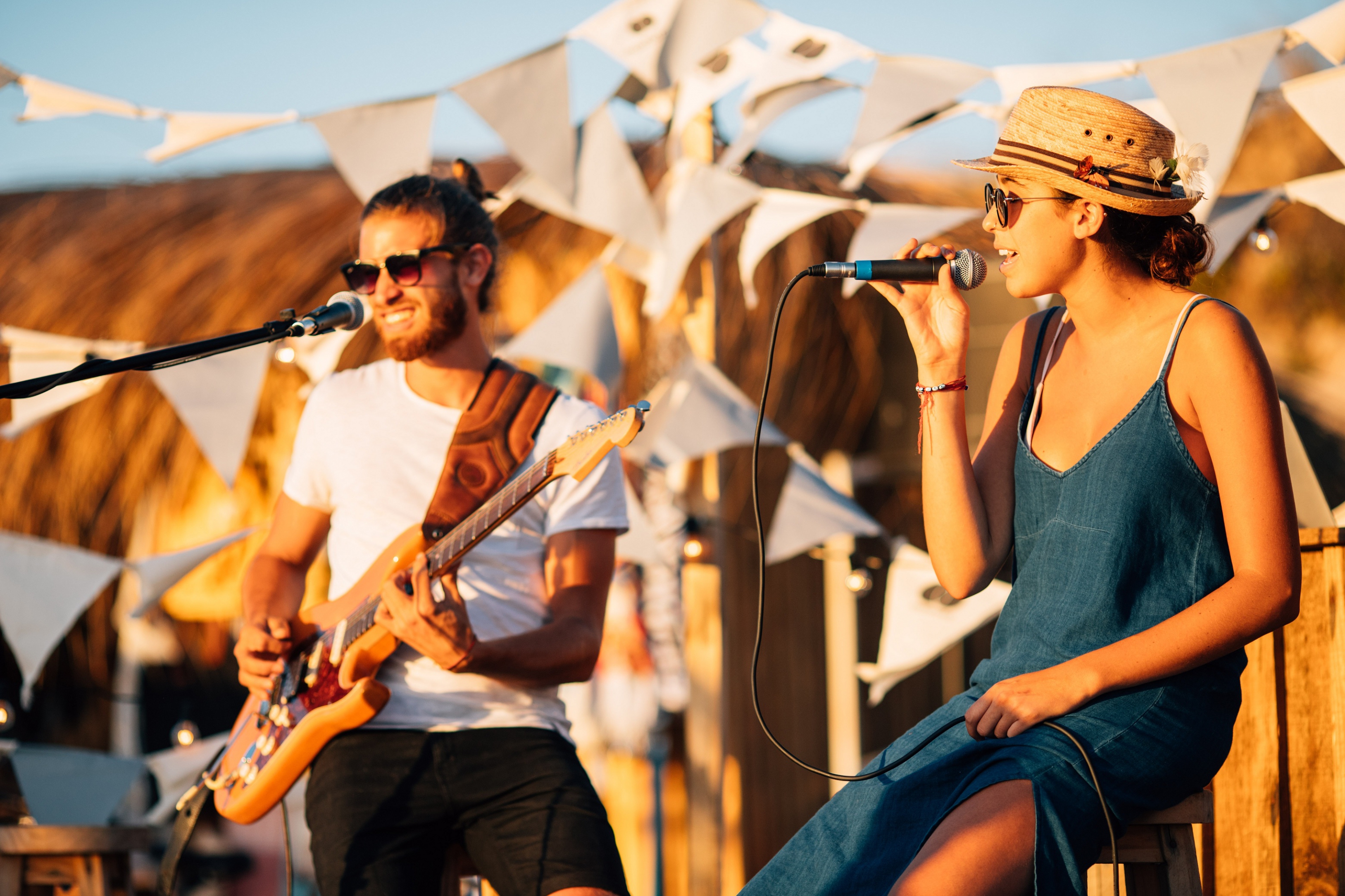Renata Repetto deleito a los presentes con una performance en vivo