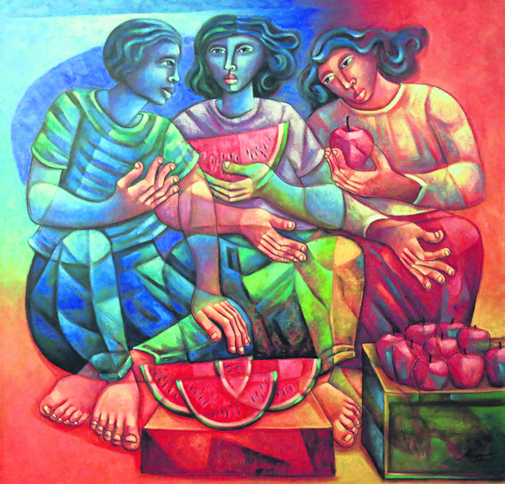 Adelio Sarro: "Feria Tropical", una de las obras que se exponen. Foto: R. Figueredo