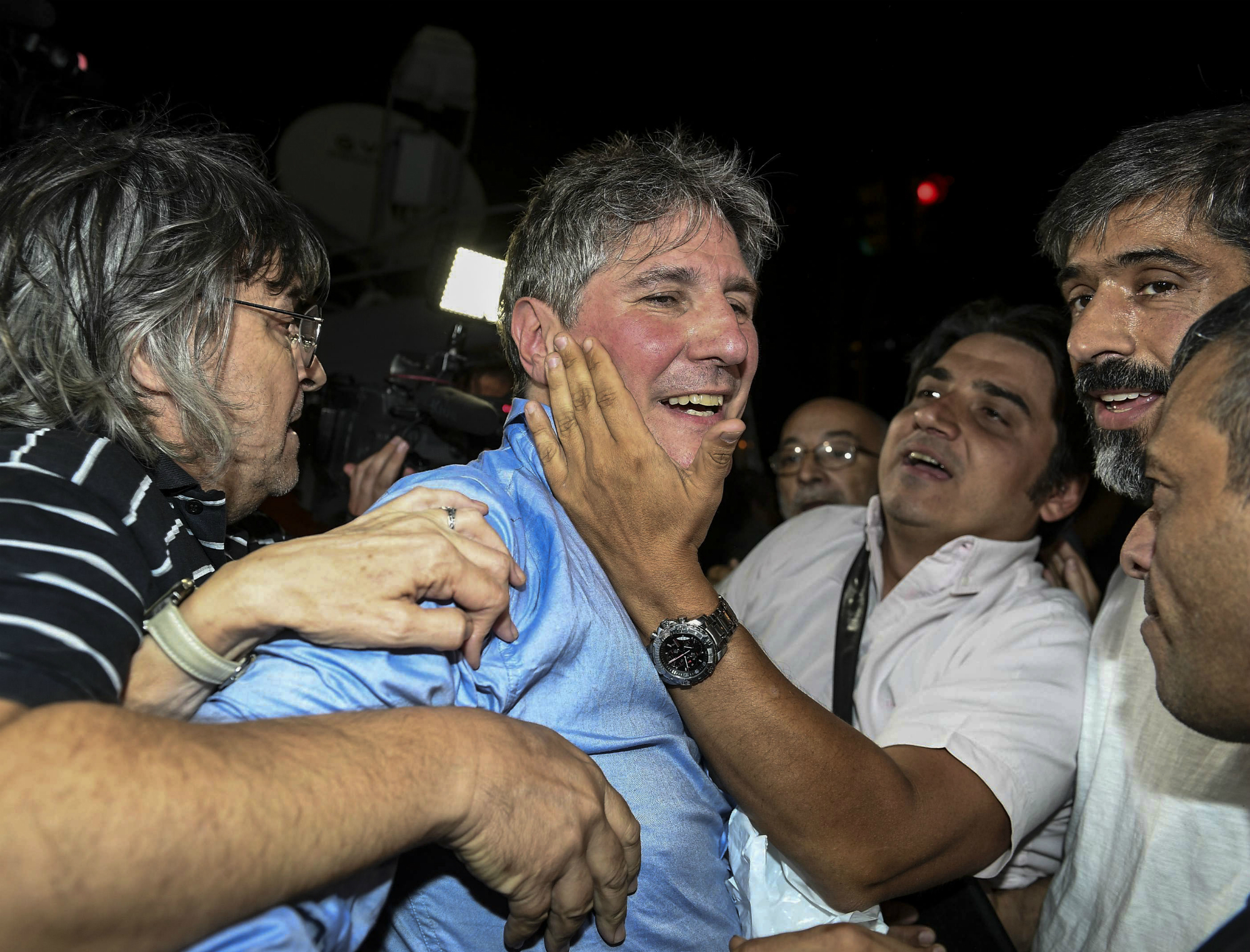 Amado Boudou recuperó la libertad anoche. Foto: Efe.