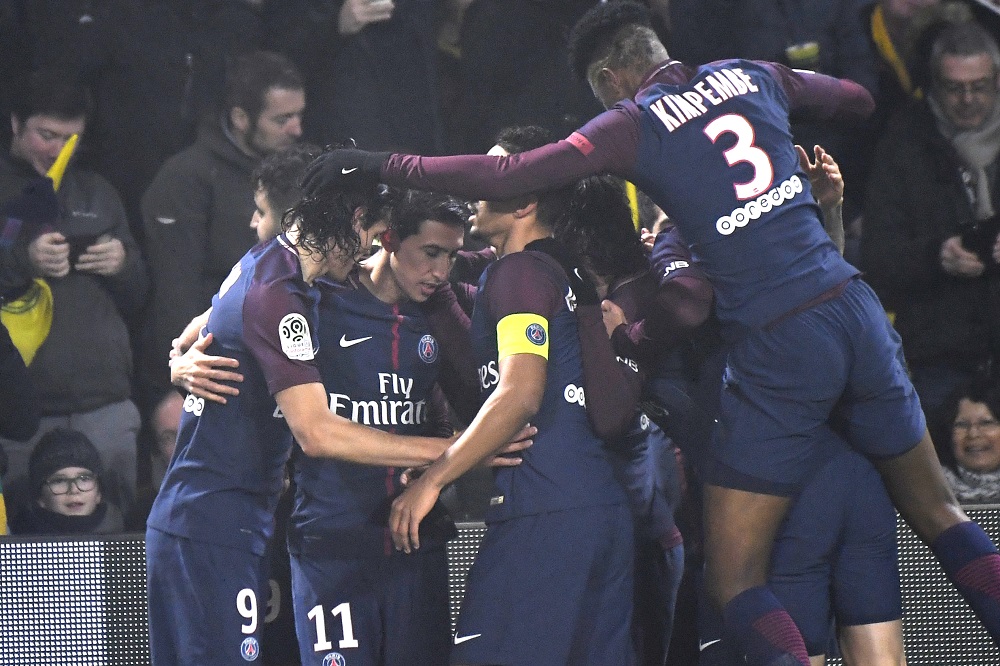 El festejo de PSG. Foto: AFP