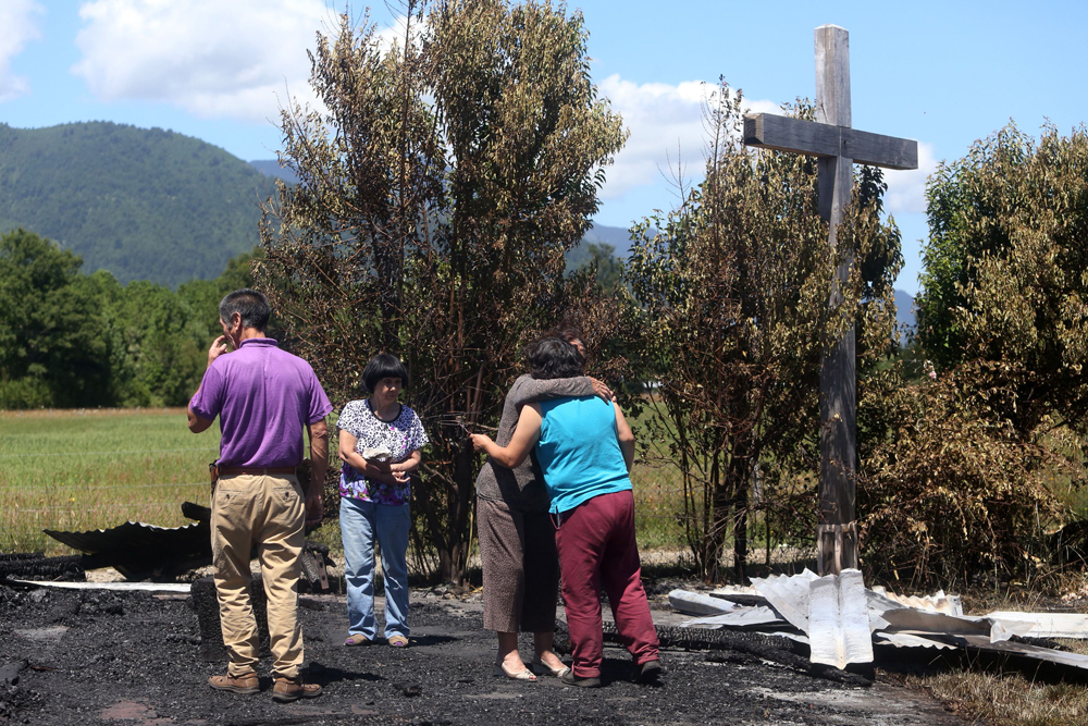 La Araucania: en esa zona del sur de Chile ayer se quemaron dos iglesias. Foto: AFP