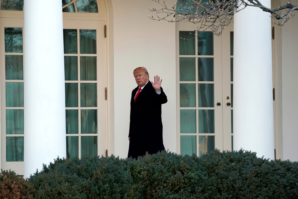 Donald Trump en la Casa Blanca. Foto: Reuters