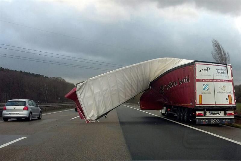 Temporal en Alemania. Foto: EFE