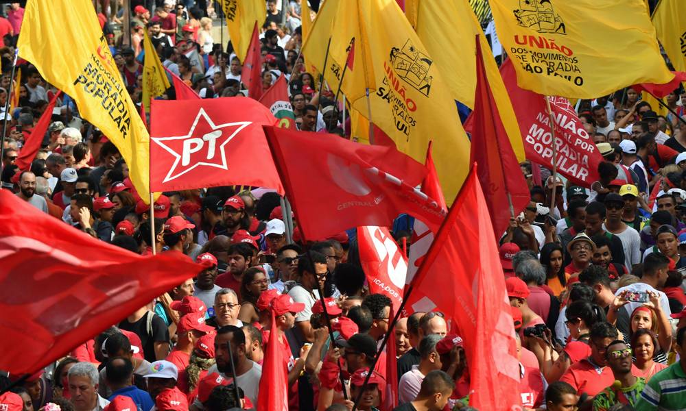 En San Pablo hubo manifestaciones en apoyo a Lula Da Silva. Foto: AFP
