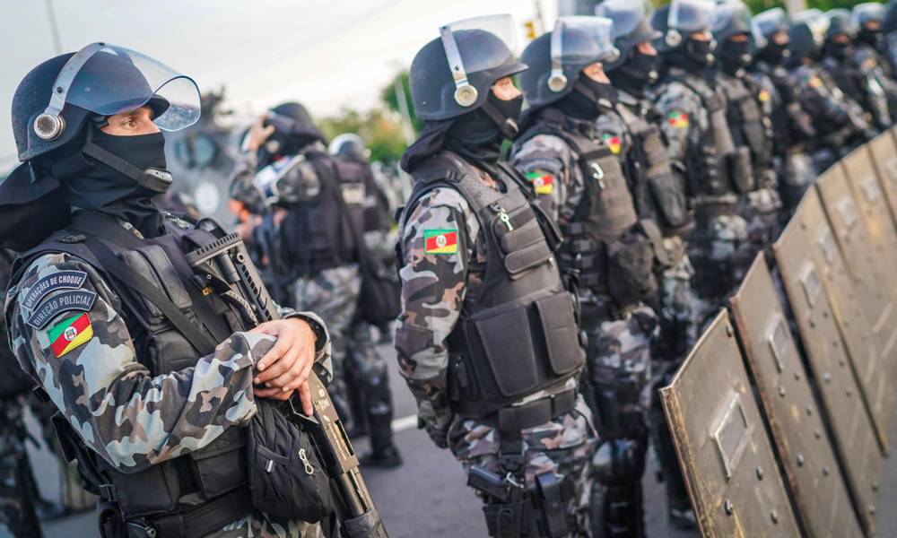 En las calles de Porto Alegre hay pintadas en apoyo al expresidente. Foto: AFP