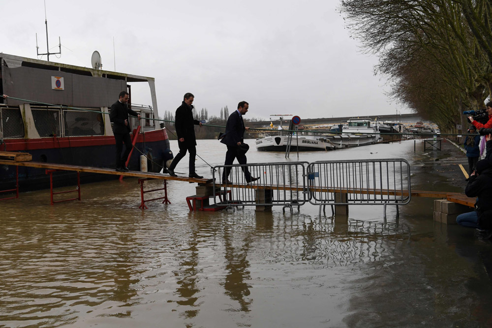 Crecida del río Sena. Foto: AFP