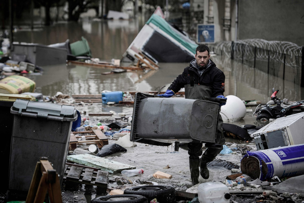 Crecida del río Sena. Foto: AFP