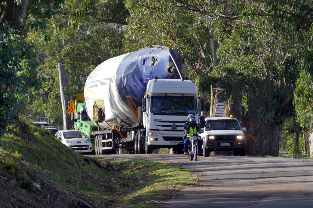Avión de exPluna llegando a Punta del Este. Foto: Ricardo Figueredo