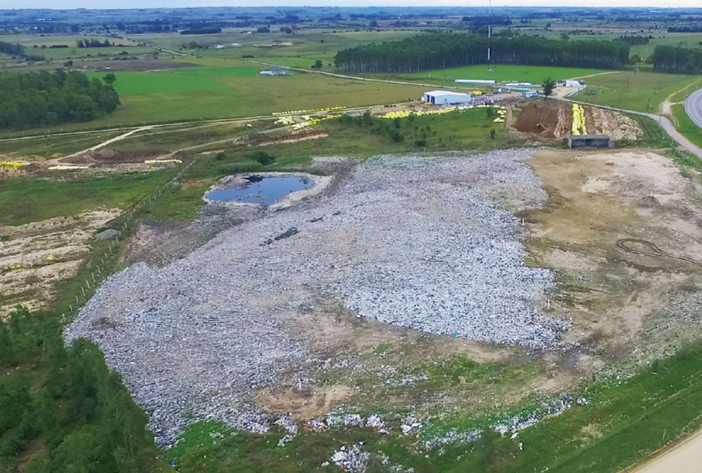 Antes: tiraba al ambiente 210.000 litros por año de lixiviados y 180.000 m2 de gas metano al mes. Foto: Comunicación Sur