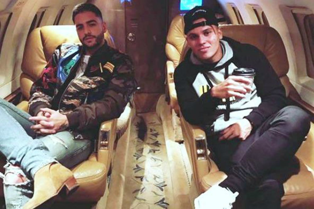 Maluma y Quintero, amigos inseparables.