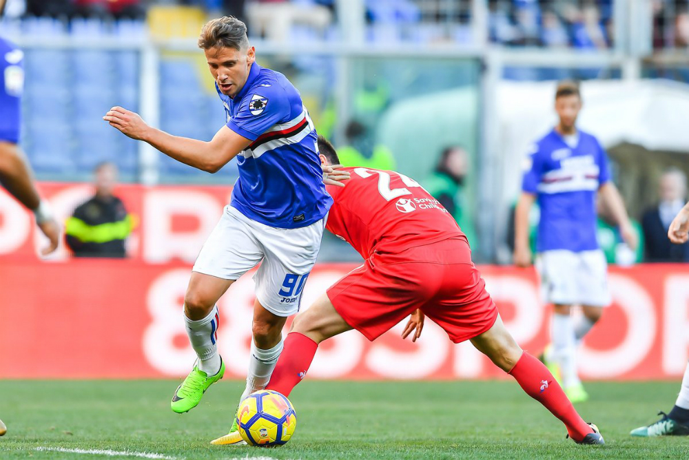 Gastón Ramírez liderando la ofensiva de la Sampdoria