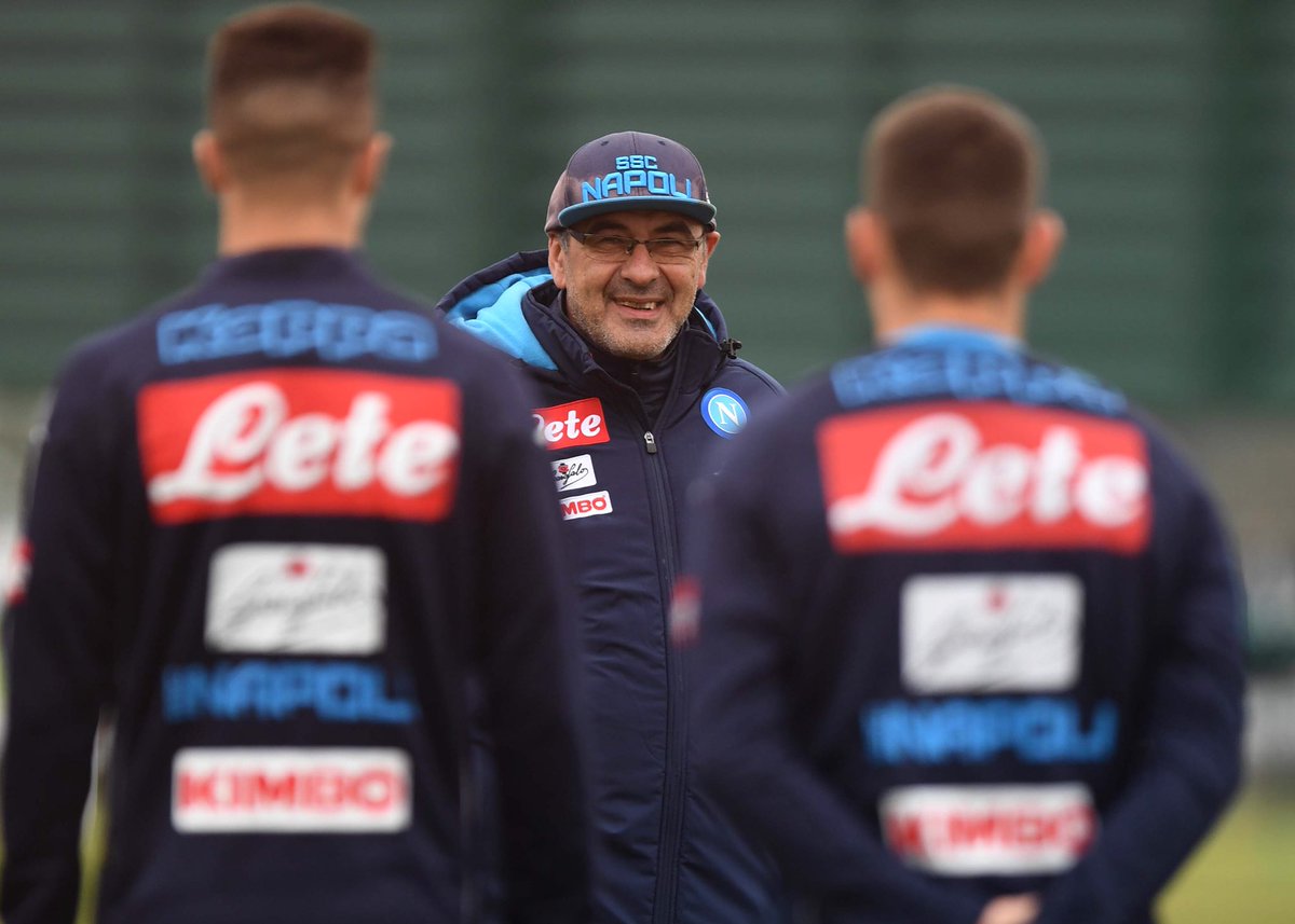 El entrenamiento del Napoli. Foto: @sscnapoli