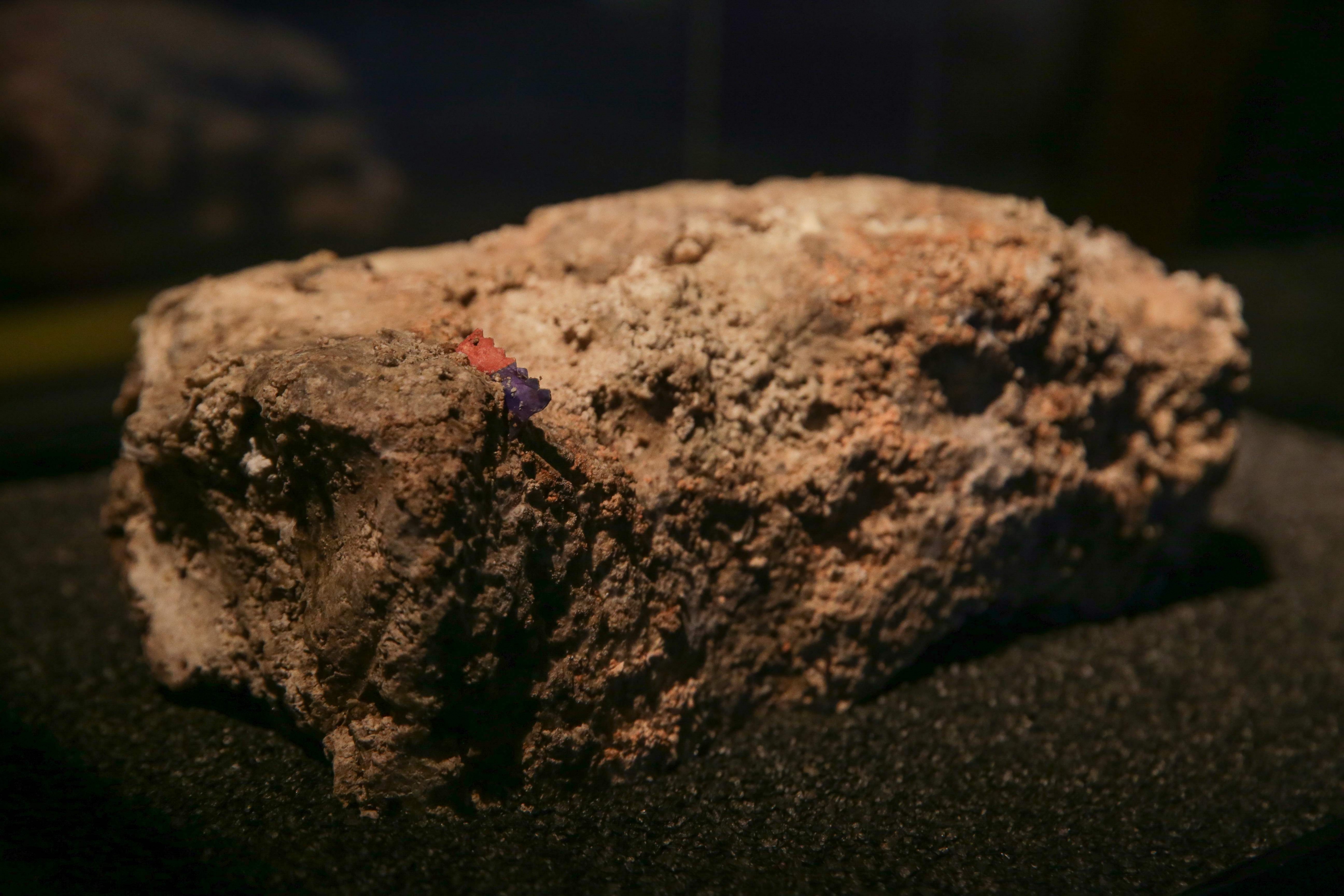 El fatberg expuesto en Londres. Foto: AFP