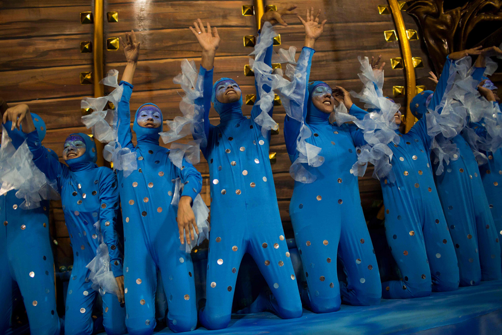 Portela en el Sambódromo. Foto: AFP
