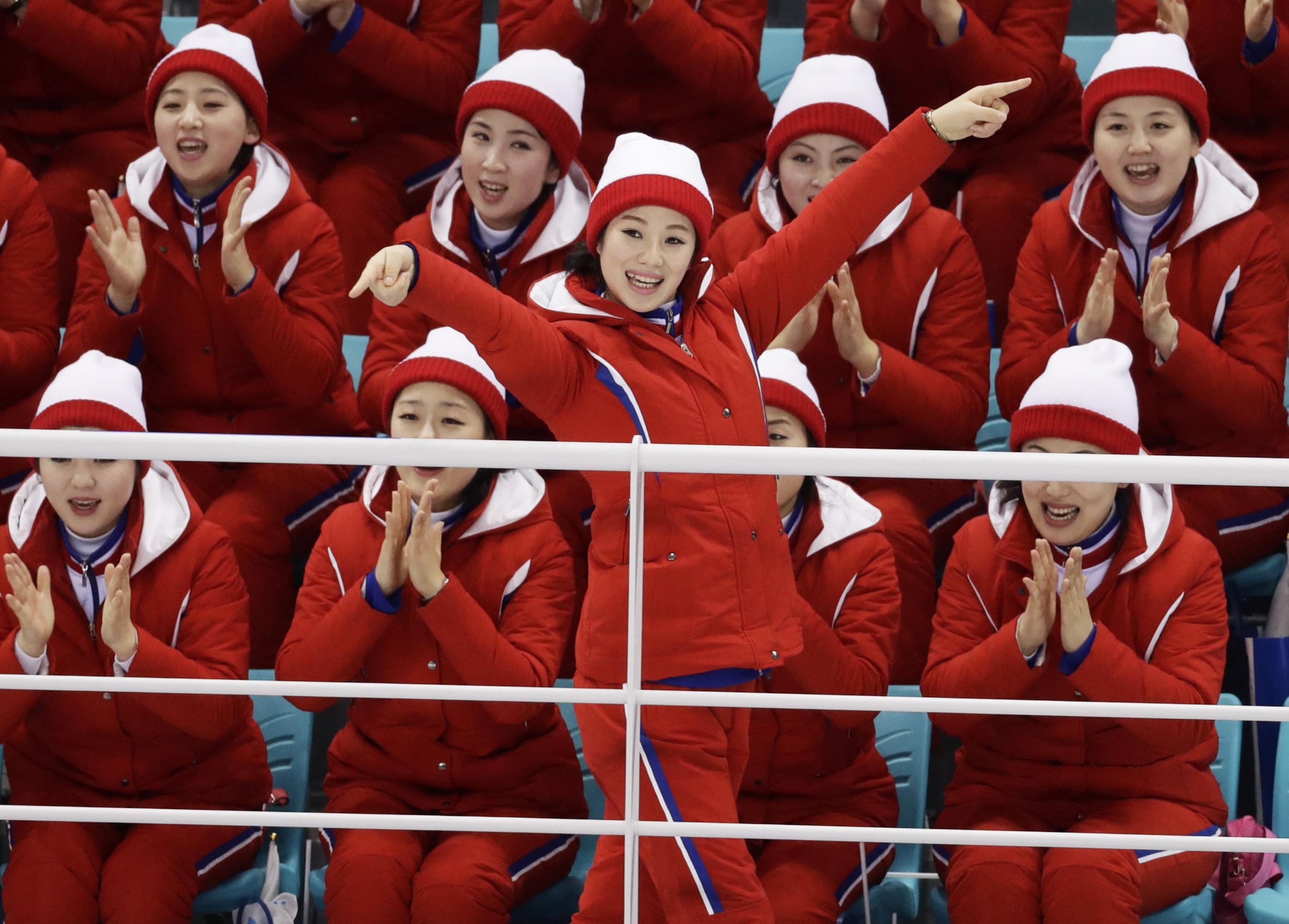Porristas de Corea del Norte. Foto: Reuters
