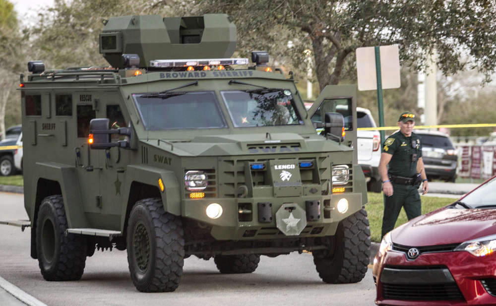 Tiroteo en colegio de Florida. Foto: EFE