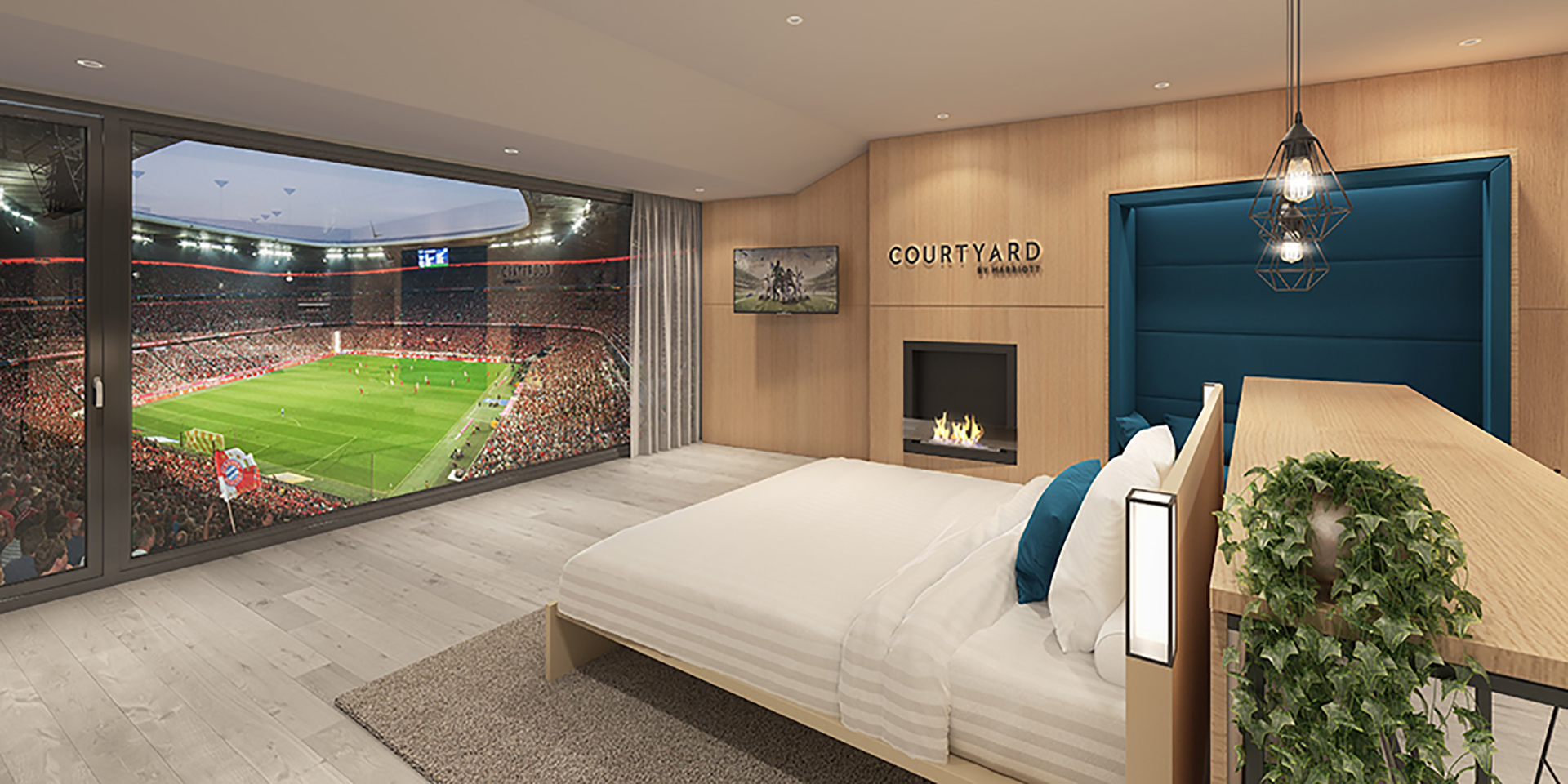 Sueño. Mirar un partido desde la cama, pero en el propio estadio será una realidad.