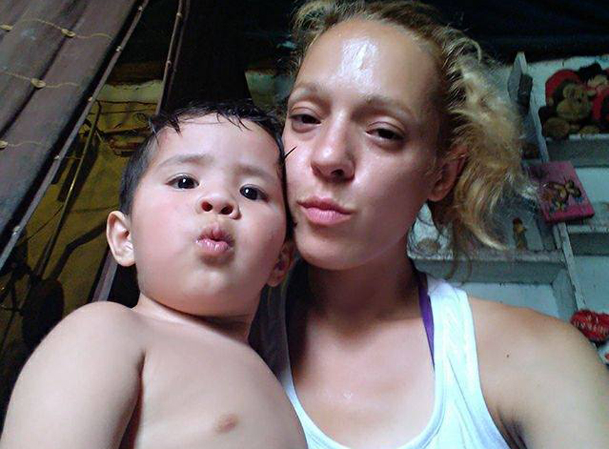 María José, tía del bebé: "Yo tuve a mis hijos en el hospital por lo que no sabía qué haceru201d. Facebook: Nani Gonsalez