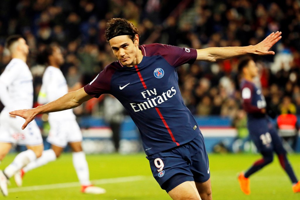 Edinson Cavani. Foto: EFE.