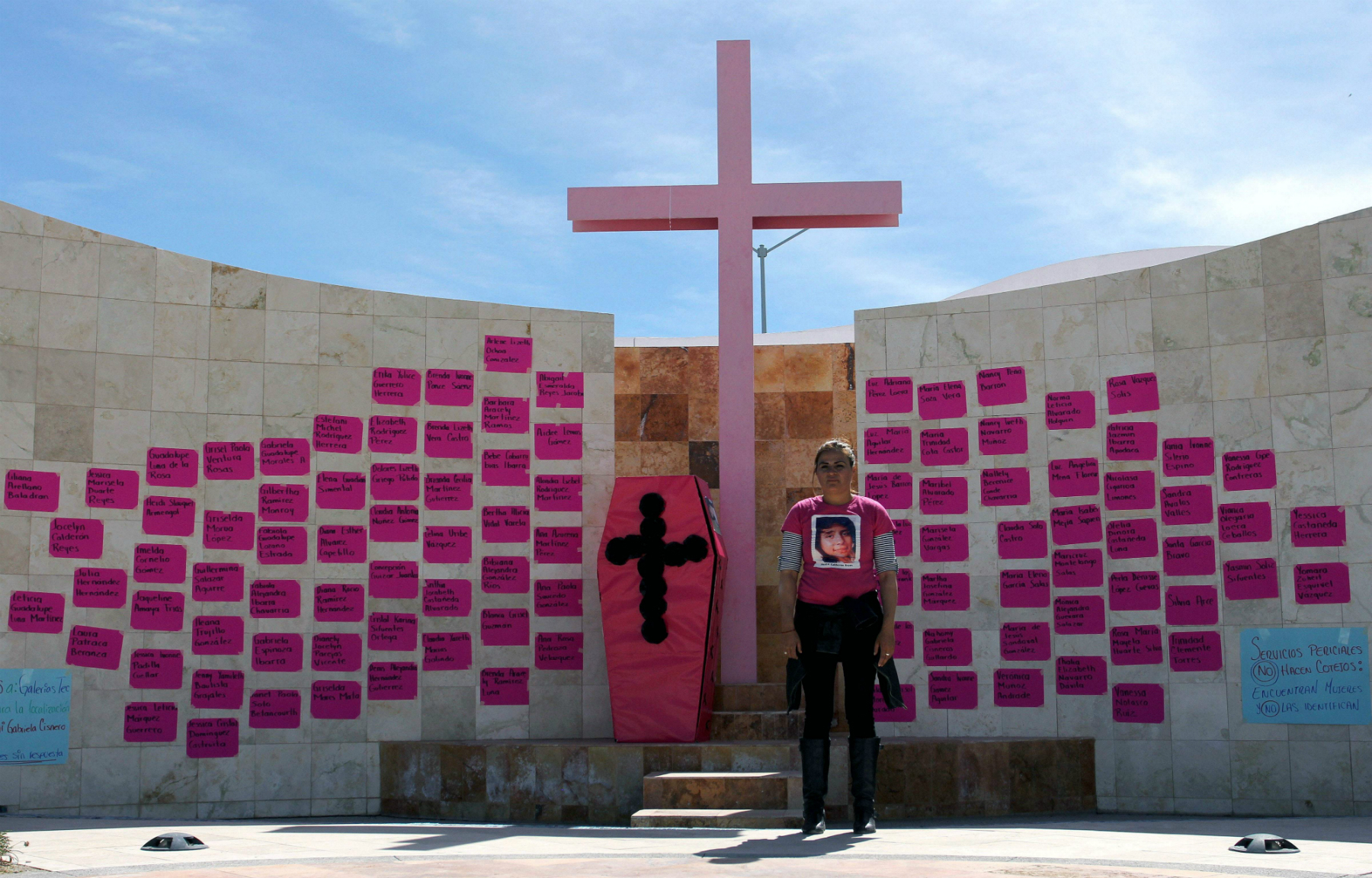 Protesta por las adolescentes desaparecidas en Ciudad Juárez, México. Foto: AFP.