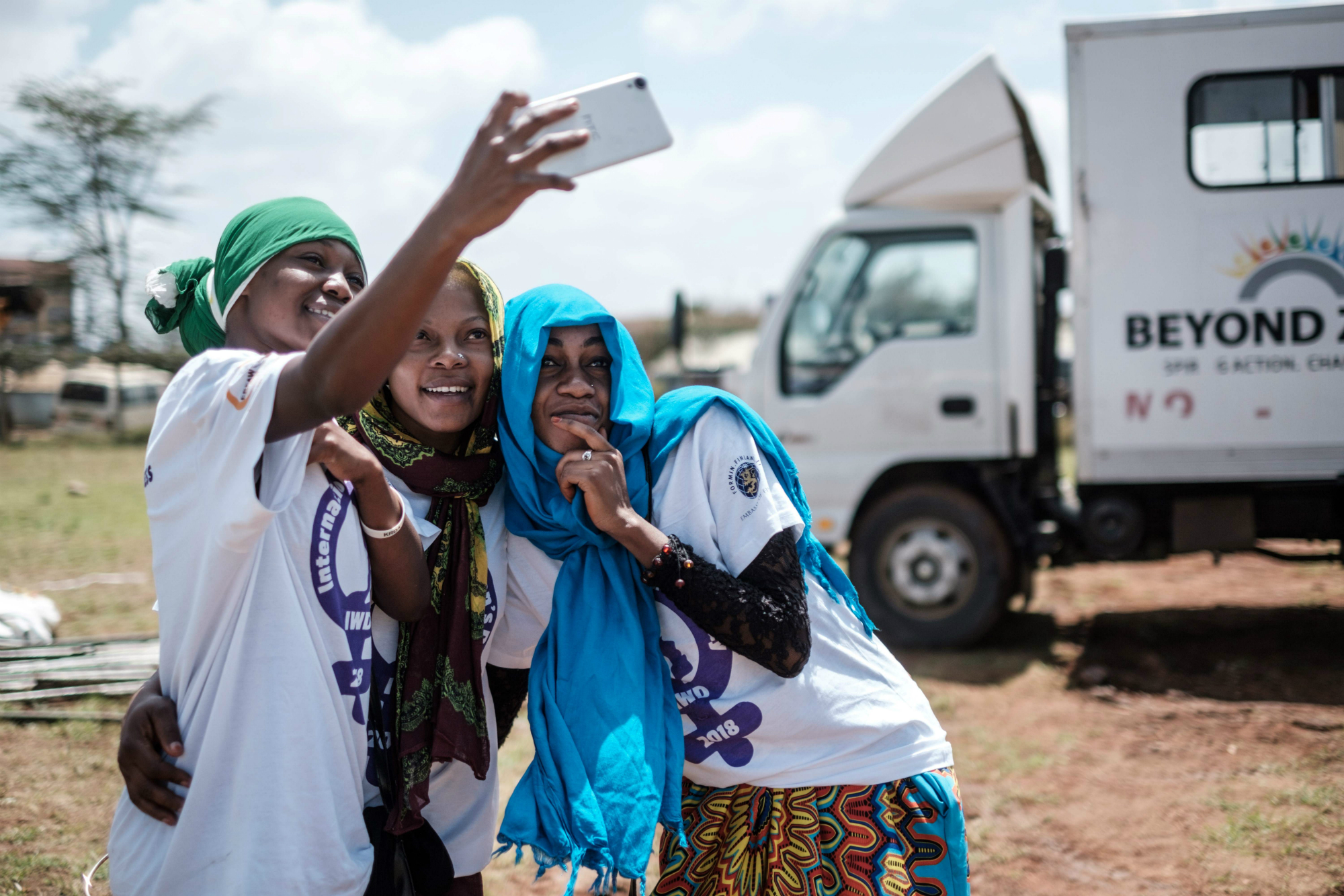 Ceremonia del Día Internacional de la Mujer en Nairobi, Kenia. Foto: AFP.
