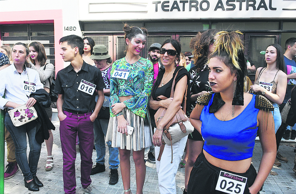 Participantes del cásting de Bollywood.