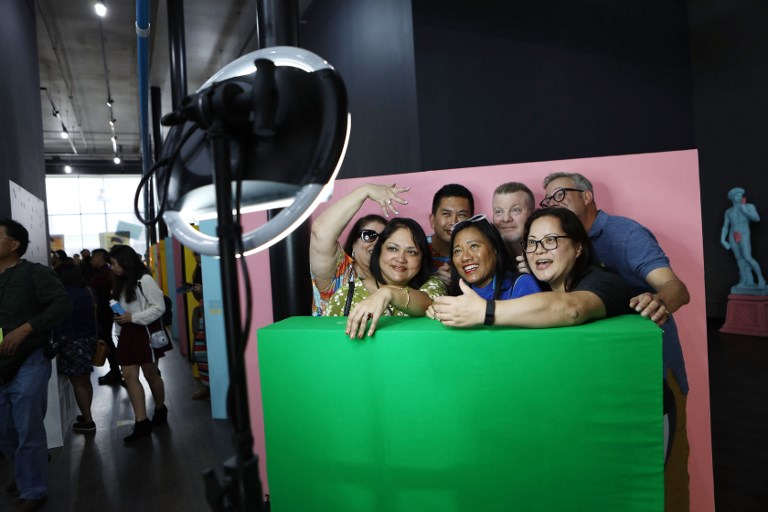 Museo de la selfie en Los Ángeles. Foto: AFP