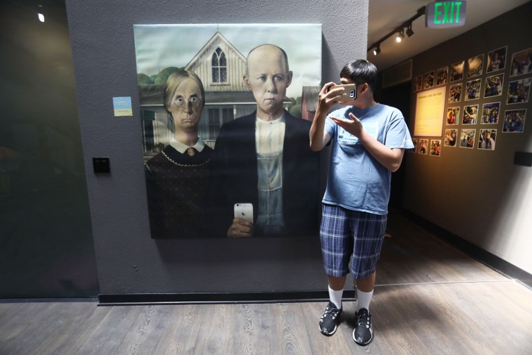 Museo de la selfie en Los Ángeles. Foto: AFP