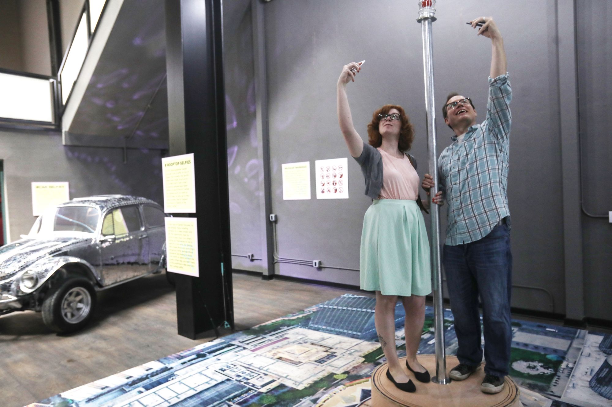 Museo de la selfie en Los Ángeles. Foto: AFP