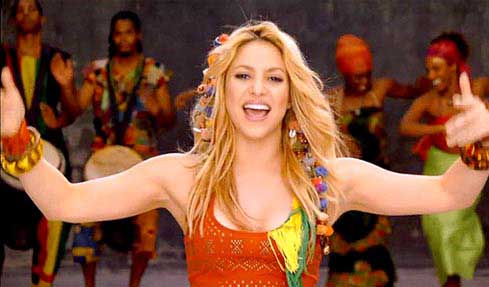 Shakira en el Waka-Waka