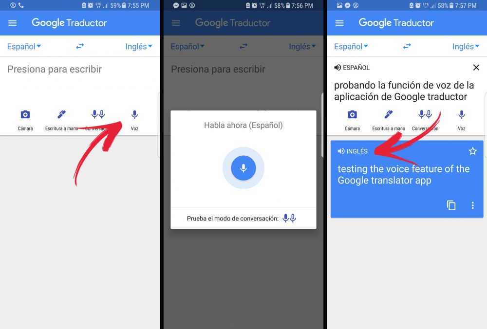 Google traductor. Foto: Captura El Comercio | GDA