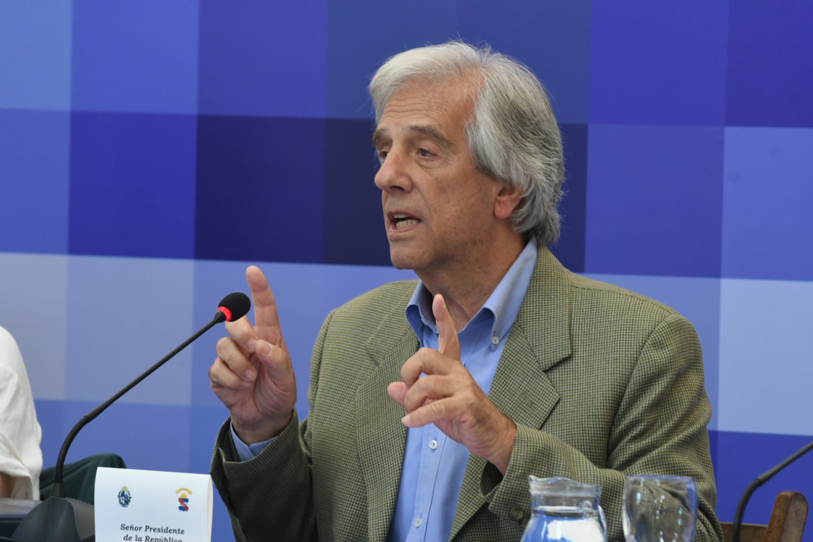 Tabaré Vázquez en el Consejo de Ministros en San José. Foto: Darwin Borrelli