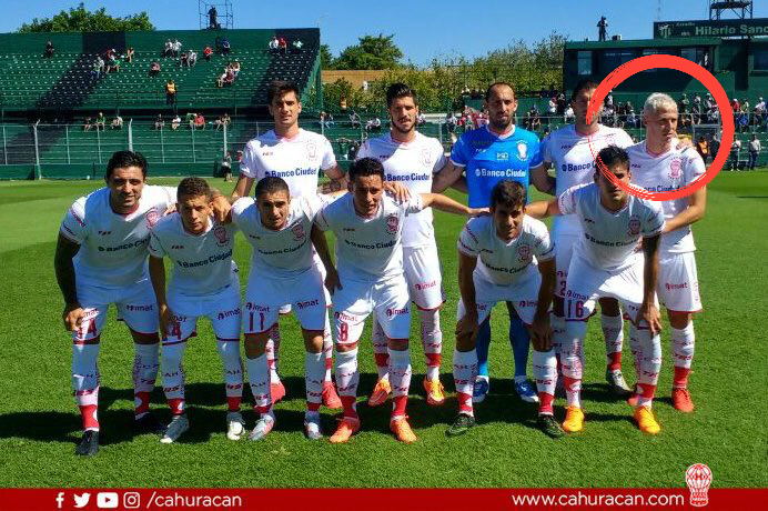 Israel Damonte en Hurcan. Foto: Huracán