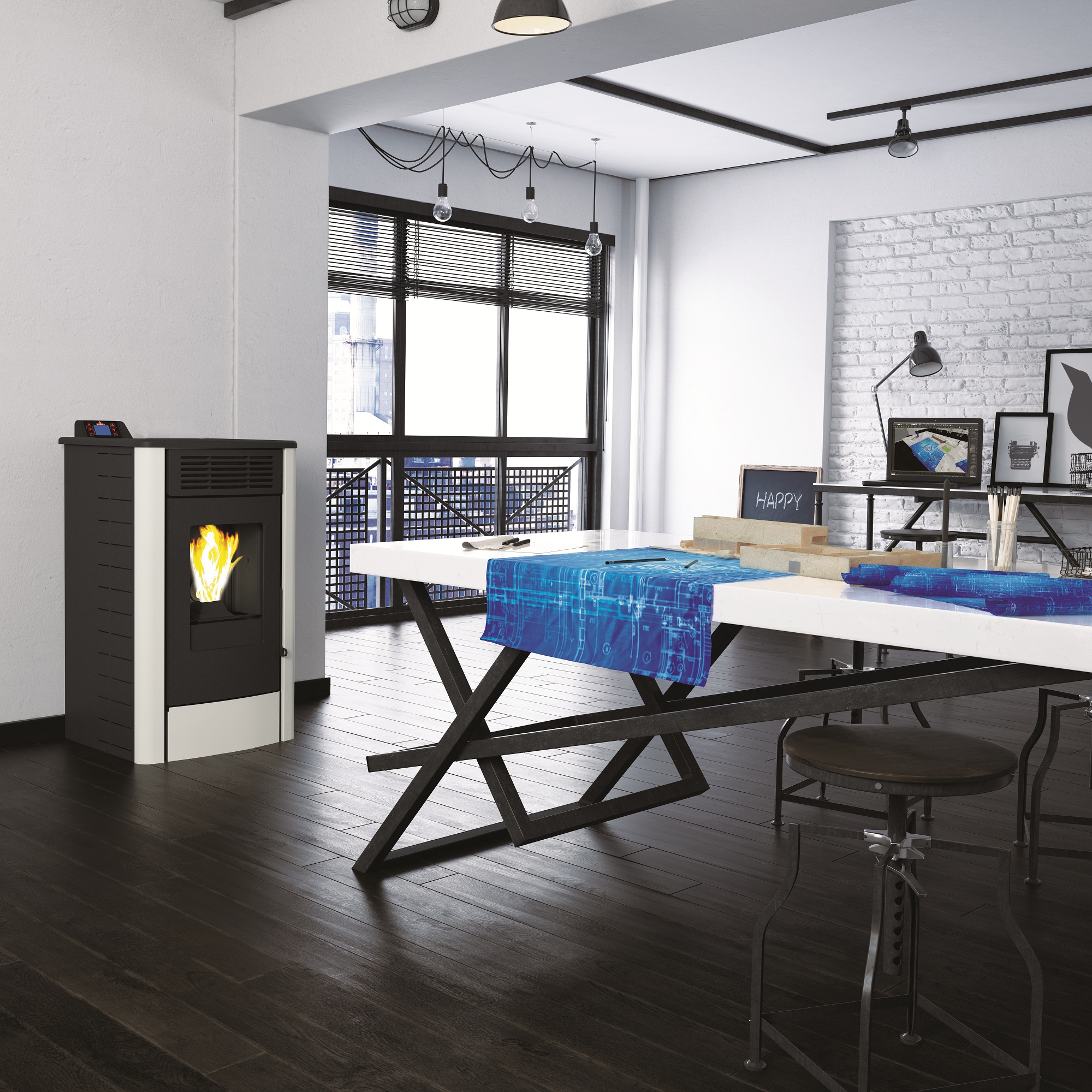 Estos calefactores a  pellets permiten programarse de forma remota para fijar un horario de encendido y apagado.